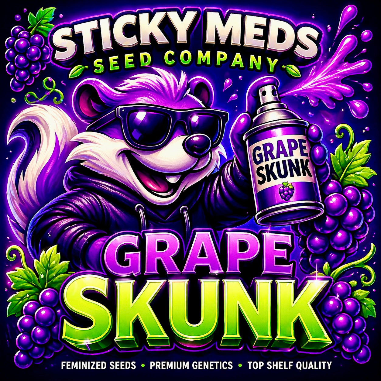 Grape Skunk Cannabis Seeds | Sticky Meds