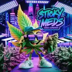 Sticky Meds Seed Company Logo